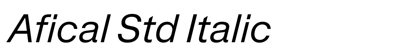 Afical Std Italic